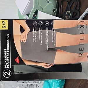 Reflex Size S Olive and Black 2 Pack of High Waisted Athletic Shorts